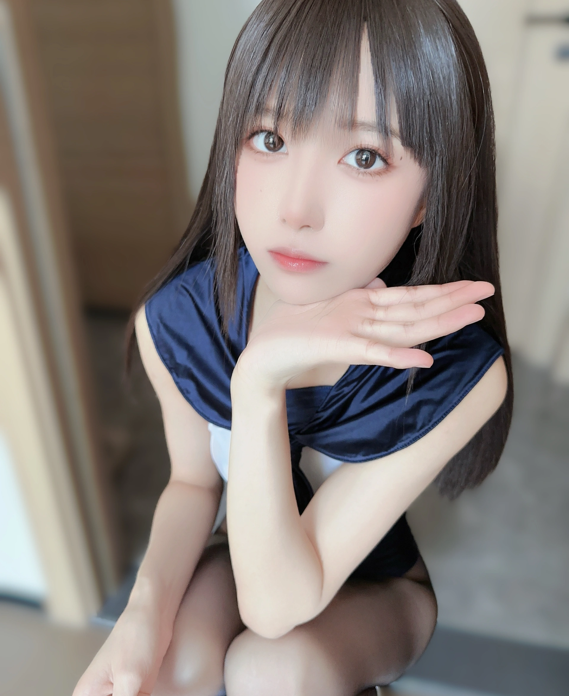 布丁大法 – NO.067 蓝色连体泳衣 1