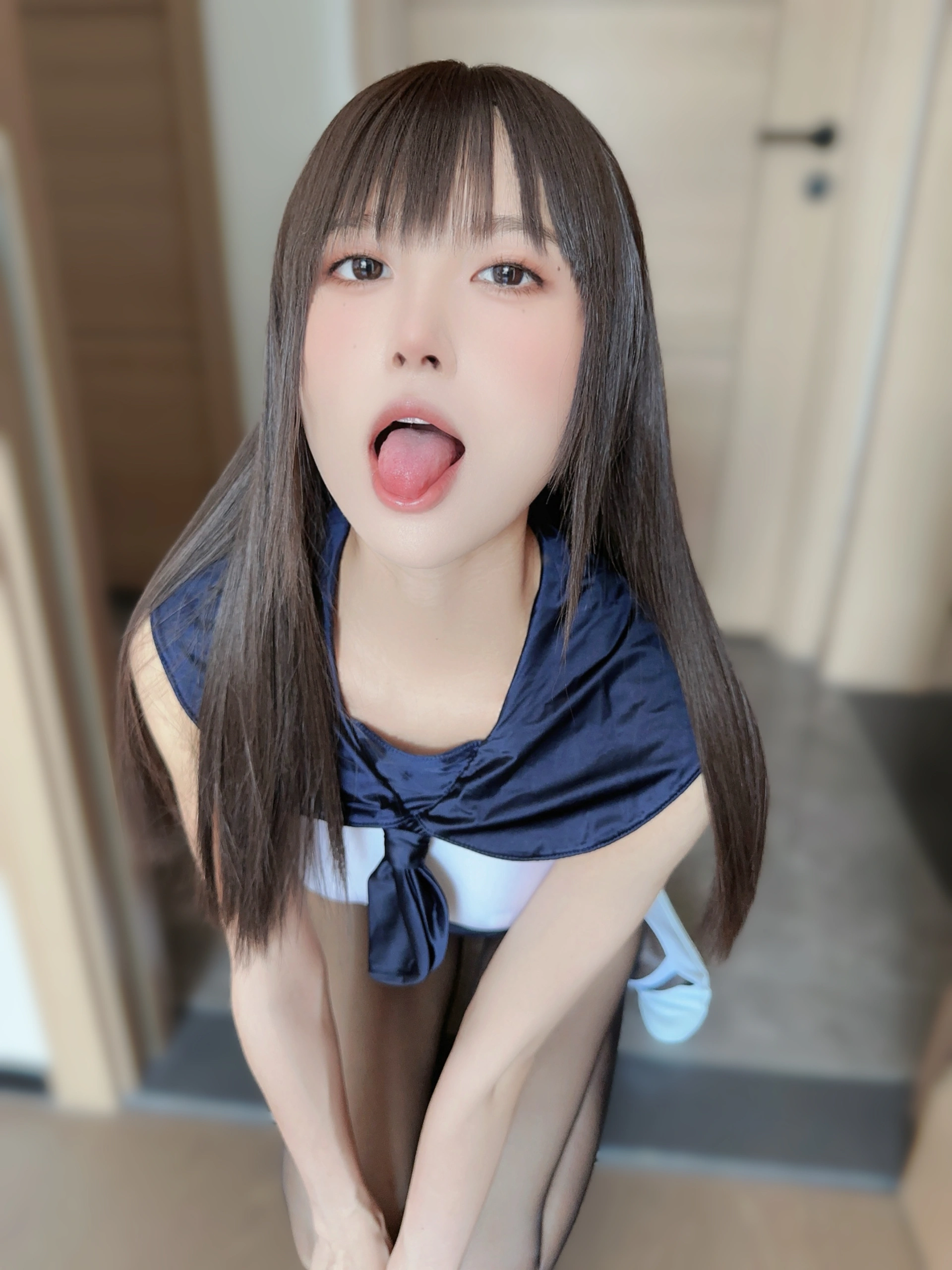 布丁大法 – NO.067 蓝色连体泳衣 2